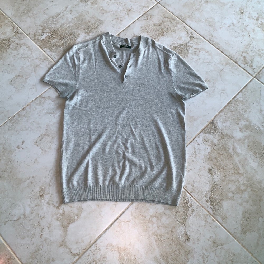 Zara Man Short Sleeve Sweater Size L